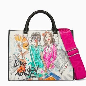 Brighton Pink, Black, teal Tote Bag from the From Tokyo with Love collection.